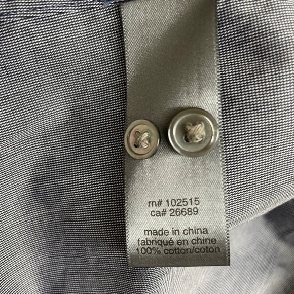 John Varvatos Dual-Collar Men’s Dress Shirt / X-Large - Picture 2 of 10